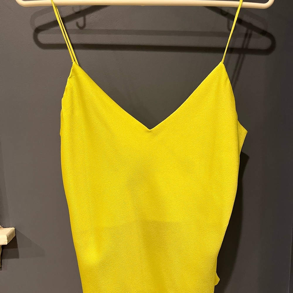 Neon yellow camisole medium NEW